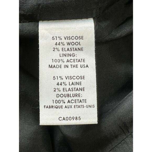 Nanette Lepore Dress Womens 2 Taupe Gray Sleeveless Sheath Wool Stretch Office - Picture 7 of 8